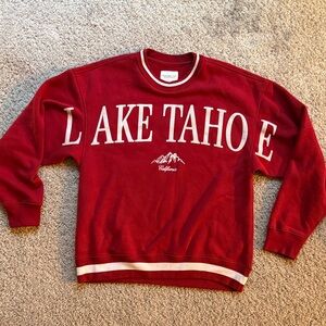 Abercrombie & Fitch Red Crewneck Sweater